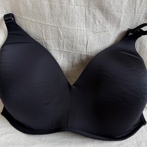 SOMA 40G Black Vanishing 360 T-Shirt Bra Wireless Adjustable Straps Women Smooth